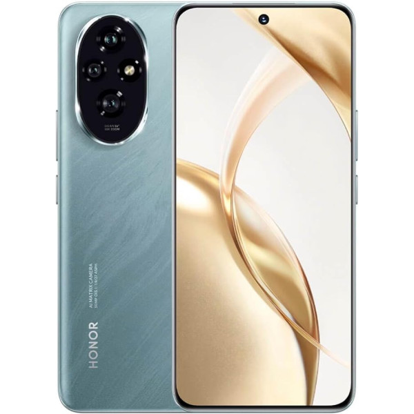 HONOR 200 Smartphone 5G - ROM Memory 512 GB, Battery 5200 mAh, Snapdragon 7s Gen 3, Triple Camera 50 MP, Screen 6.7 Inch, Dual SIM, NFC, MagicOS 8.0/Android 14 - Green