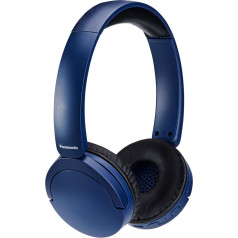 Panasonic RB-HF630BE-K Wireless Street Headphones, On-Ear, Built-in Microphone, Bluetooth 5.3, Multipoint, Swivel Design, Up to 72 Hours Playback, USB-C, Blue