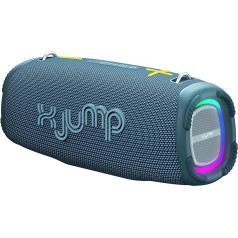 X JUMP XJ 200 Portable Speaker Amplified 90W High Power Bluetooth TWS Function USB AUX-IN Built-in Microphone Waterproof Speaker IPX5 Blue