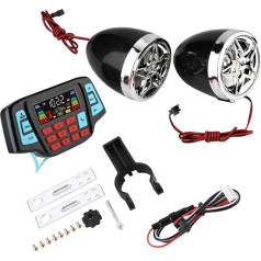 MP3 Player with Speaker, Tbest Motorcycle Speaker, Motorcycle Music System 12 V, Motorcycle or Motorcycle MP3 Player, Waterproof Motorcycle BT MP3 Player Motorcycle Stereo Speaker System USB TF Card