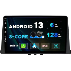 SXAUTO Android 13 [6G + 128G, 8-Core] IPS Car Radio for Citroen Berlingo (2018-2020) - Carplay/Android Car - Camera + MIC 360-CAM DAB Steering Wheel Control Fast Boot WiFi DSP Bluetooth - 2 DIN 10.1