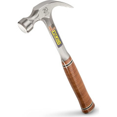 Estwing E20c Curved Claw Hammer - Leather Grip 20oz