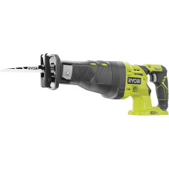 RYOBI 18 V ONE+ Akku-Säbelsäge R18RS-0 (28 mm Hublänge, Leerlaufdrehzahl 0-2900 min⁻¹, Max. Schnitttiefe in Holz 20 cm, ohne Akku + Ladegerät)