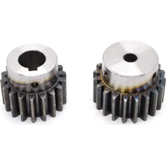 GUONJRWT 1,25MOD-Modul 1.25 2 0T 23T 25T 32T 40T Zahn Gerade Zähne Sporn Getriebe Ritzel Hohe Präzision 45# Stahl xiaolu (Size : 19mm, Color : 23 Teeth)