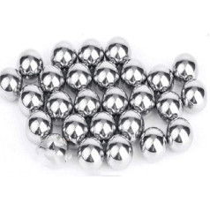 Edelstahl-Lagerstahlkugel, Lagerkugeln, 2 Stück, massiv, Präzisionsstahlkugel, Lagerstahlkugel, 20 mm – 25 mm, Präzisionslagerstahl