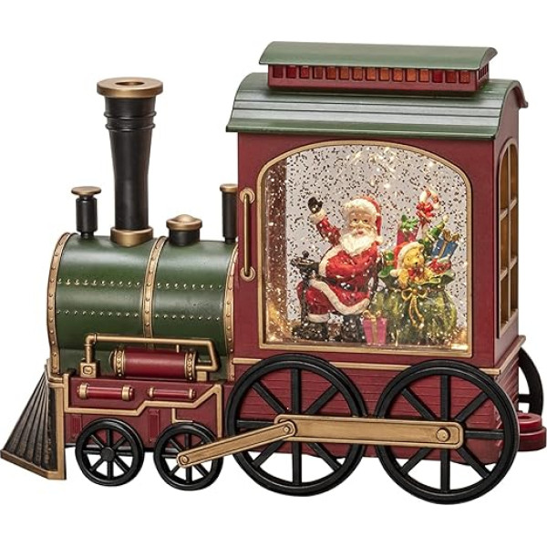 Konstsmide 4277-000 LED Water Lantern Train, 5 Hours Timer, 1 Warm White Diode, Battery Operated & USB, Indoor – Red/Green