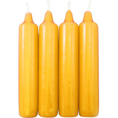 OLShop AG Pack of 5 Berlin Tree Candles Golden Yellow Approx. 23 x 130 mm (5 x 4 Pieces) Christmas Tree Candles, Pyramid Candles, Tree Candles, Advent Candles