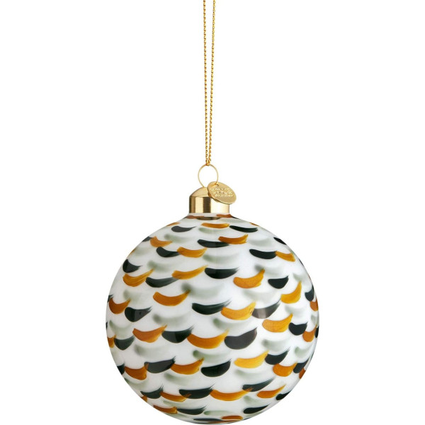 Holmegaard Christmas Bauble Diameter 8 cm Mouth-Blown Borosilicate Decoration Green