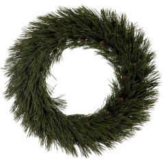 BigBuy Christmas Christmas Wreath Green PVC 42 x 42 cm