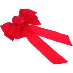 TOYANDONA 4 Pack Red Velvet Christmas Bows for Christmas Wreath, Christmas Decoration, 9 x 16 Inch