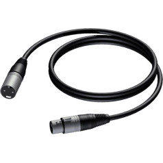 Kabeļa xlr vīrietis - xlr sieviete 1m - cab901/1