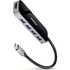 Axagon Hmc-6h4a multiport hub 4x usb-a + hdmi, usb-c 3.2 gen 1, pd 100w, 20cm usb-c kabelis