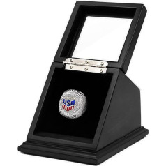 Chez Monett Championship Ring Display Case Big Ring Storage Box (Matt Black, 1 Slot)