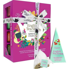 ETS Tea Gift Super Fruit Collection Organic Fruit Tea Gift Set for Birthday, Mother's Day, Easter, Christmas, 6 x 2 Pyramid Bags