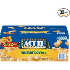 Act II Butter Lovers Microwave Popcorn 32 Packs