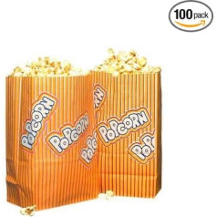 Popcorn Warmhaltetüte 110 g 2.46 litres 14 x 8 x 22 cm, 2-ply white/yellow/red (100)