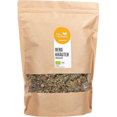 teeverliebt Mountain Herbs Tea Loose Herbal Tea with Blackberry Leaves Organic Tea Blend 1kg