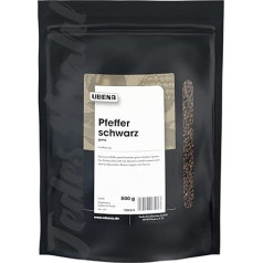 UBENA Peppercorns Black in Resealable Storage Bag, Suitable for Pepper Mill, Pack of 1 (1 x 800 g)