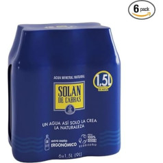 Solan de Cabras Mineralwasser 1,5 L [Pack of 6]