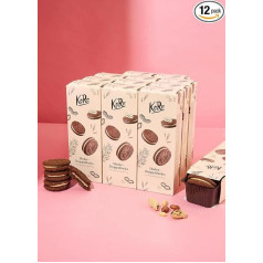 KoRo - Double Oat Biscuit with Peanut Butter Filling 180 g - Crisp Biscuit - Creamy Filling - Fibre Source