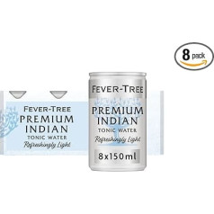 Fever-Tree Light Tonic Water, 8 x 150 ml