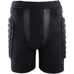 VORCOOL Snowboard Protective Trousers 3D Padded Shorts Hip Protection Ski Protective Equipment for Adults Children Size XL (Black)