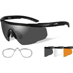 Wiley X - Sabre Advanced Smoke Grey & Light Rust & Clear/Matte Black/RX Insert, black