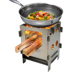 weiting Camping Fire Pit, Outdoor Oven Burner, Foldable Stove Burner, Portable Campfire Grill, Outdoor Adventures Camping Grill, Safe, Easy Setup for Efficient Cooking