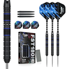 Formula Sports Darts with Metal Tip 90% Tungsten Steel Darts Pack of 3 Professional Steel Darts in 21, 22, 23, 24 g