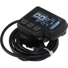 Bewinner Ebike LCD Display Meter, Speedometer and Odometer for Electric Bikes, with USB Battery Status for Ebike Scooter Modification Accessories