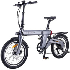 nakxus 20F220 E-Bike, Electric Bicycle, 20 Inch Torque Sensor, Magnesium Alloy Ultralight E-Bike with 36 V 12.8 Ah Lithium Battery for Long Range up to 100 Km, EU-Compliant Folding Bike with App