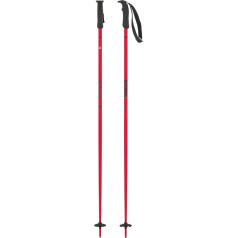 ATOMIC AMT Ski Poles, Red, Length 125 cm, 3* Aluminium, Ergonomic Handle, Adjustable Hand Strap, 60 mm Piste Plate