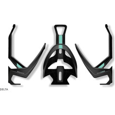 Bianchi - Bottle holder made of carbon, model Delta, colour matt black/light blue, weight 27 g, code C9020119.