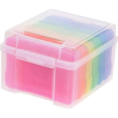 WHAMVOX 1 Satz Postkarten- Handwerksorganisator Gruß Hüter Aufbewahrungsbehälter Für Grußkarten Foto-Organizer Fotospeicher Gruß Halter Colorful Plastik