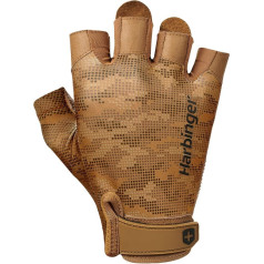 Harbinger Pro Gloves 2.0 for Weightlifting, Training, Fitness and Gym Workouts, Men's Tan Camo Size XL
