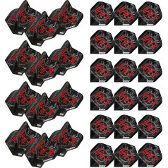 WINMAU Rock Legends Dart Flights - 10 Sets Per Pack (30 Dart Flights Total) - Available in Various Designs