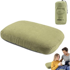 LearnLyrics Camping-Kissen, tragbares, komprimierbares Reisekissen, komprimierbares Campingkissen mit waschbarem, ergonomischem Nackenkissen für Reisen, Camping, Wandern