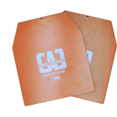 Team-CAC Weight Plates for All Standard Weight Vests for Crossfit and Calisthenics Equipment for Faster Muscle Building and Fitness - from 2.5 kg to 20 kg