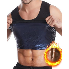 Men's Slimming Vest Sweat Sauna Shirt Men's Body Shaper Sauna Vest Sports Gym Tank Top Tank Top Compression Shirt Sleeveless T-Shirts