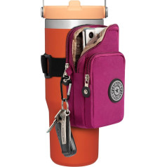 Zoosa Adjustable Water Bottle Bag with Phone Holder and Key Holder - All-in-One Fitness Accessories for Convenient Storage of Your Essentials