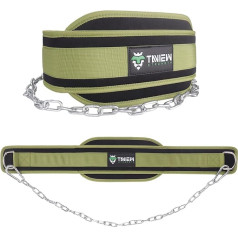 Dip Belt with Chain Weighted Belt for Pullups with Heavy Duty Dip Belt with Chain