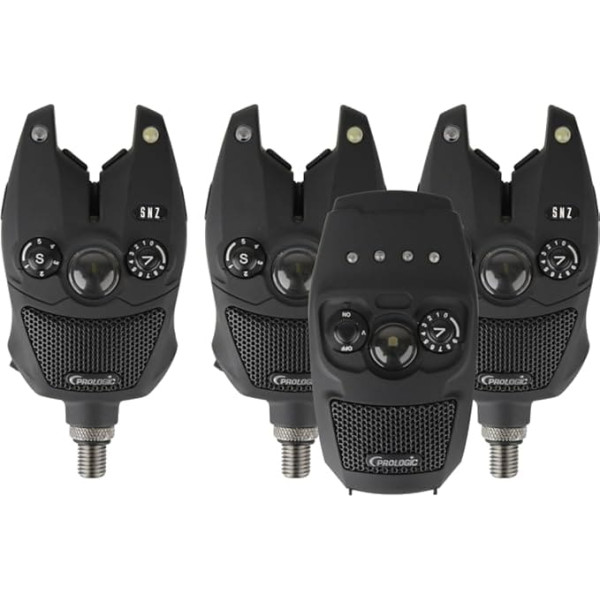 Prologic SNZ Bite Alarm Kit 3+1 - Wireless Bite Alarm Set for Carp Fishing, Bite Alarm for Carp, Carp Bite Alarm