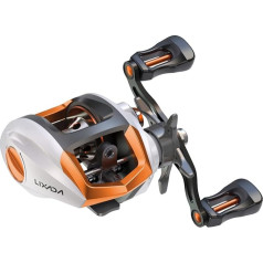 Lixada Baitcasting Fishing Reel, Compact Baitcasting Fishing Reel, Super Smooth with 12.5kg Carbon Fiber Pull, 12+1 Bearings, 6.3:1 Ratio, High Speed Reel for Fishing, Saltwater, Freshwater