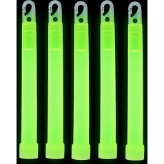 Ultra Pack of 50 Green 6 Inch Jumbo Glow Sticks Power Glow in the Dark Colour Glow Sticks Glow Sticks Fishing Festival Accessories Party Favors Glow Sticks Children Large Glow Sticks