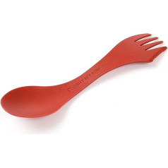 Light My Fire Spork Original Camping Cutlery - Outdoor Cutlery to Go - 17 cm BPA Free Organic Plastic Cutlery for On the Go - Red - Reusable Cutlery to Take with You - Outdoor Spork with Knife