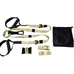 TQQEPOOL Suspension-Trainer,Widerstandstrainings-Aufhängungsgurte,Krafttrainingsgeräte,Heim-Fitness-Zubehörset,Körpergewichtsübungen Und Workout (Color : Green)