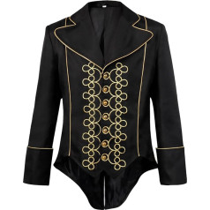 SRZYMJ Halloween Coat Men's Jacket Men's Faux Leather Leisure Jacket Sporty Softshell Jacket Quilted Jacket Trench Coat Wind Jacket Coat Slim Fit Windbreaker Functional Jacket Outdoor Jacket