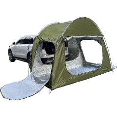 Car Tent, Tailgate for 2-3 People, with 3 Large Channels, SUV Rear Tent, Sun Protection, Car Rear Tent for Camping, Waterproof, Durable, for Self-Propelled / Long Travel