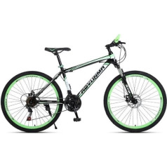 TiLLOw Adult Mountain Bike, 21 Speed, Man and Woman, 700C Wheels, School Bike, 21 Speed, Variable 3-Spoke Wheels, One Piece Aluminium Wheel