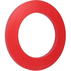 Jiawu Dart-Surround-Board, Exquisites Aussehen, Dart-Surround, 45 cm Innendurchmesser, PU für Zubehör (Rot)